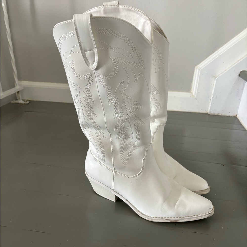 White Cowboy boots